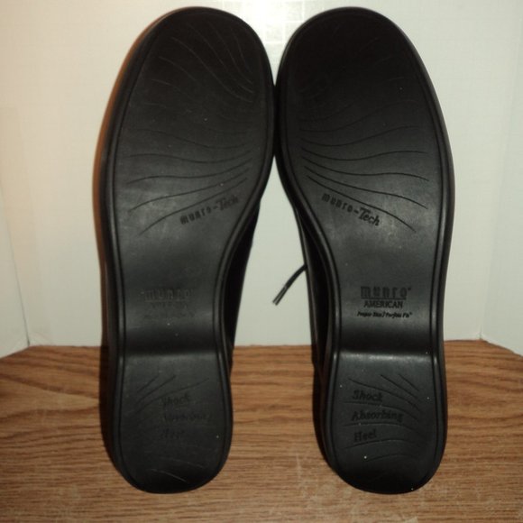 Munro American Women's Size 11 M Shoes Black Lace Up Leather - Picture 9 of 12